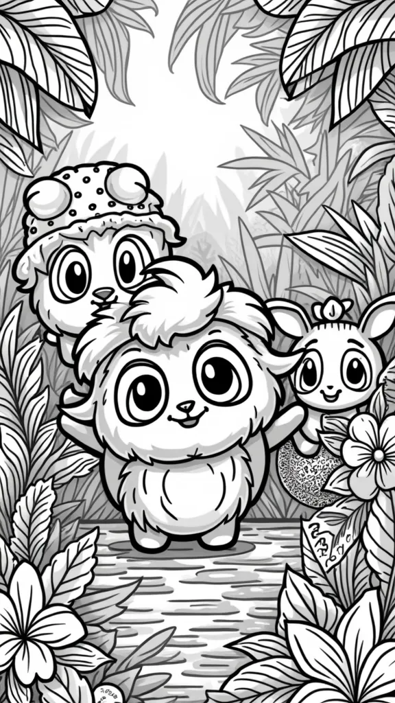 zoobles coloring pages